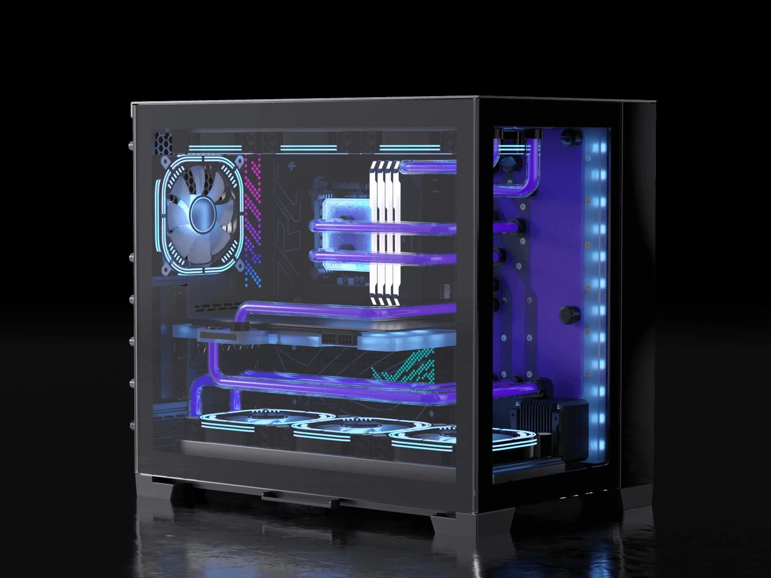 Lian Li Mini (7800X3D / RTX 4080S) - Liquid-Cooled PCs